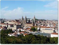 Blick auf Santiago de Compostela
